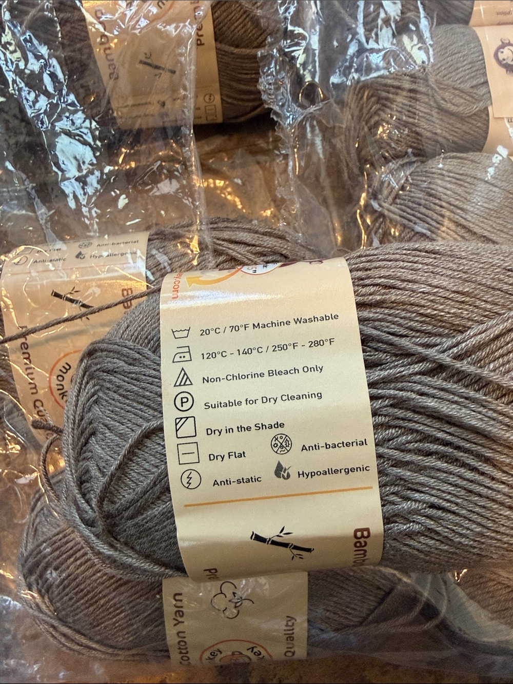 Yonkey Monkey Bamboo Cotton Yarn 9 Pack bundle - Picture 5 of 8